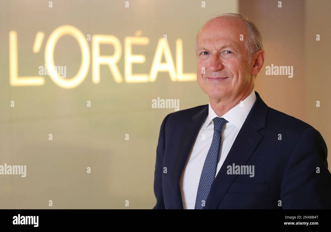 France S Chairman And Ceo Of Loreal Jean Paul Agon Poses For