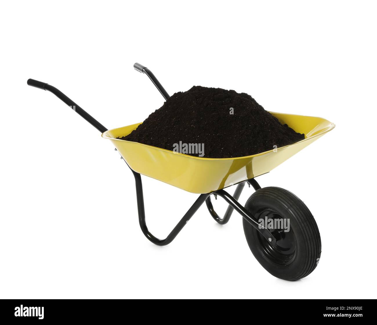 Wheelbarrow handles Cut Out Stock Images & Pictures Alamy