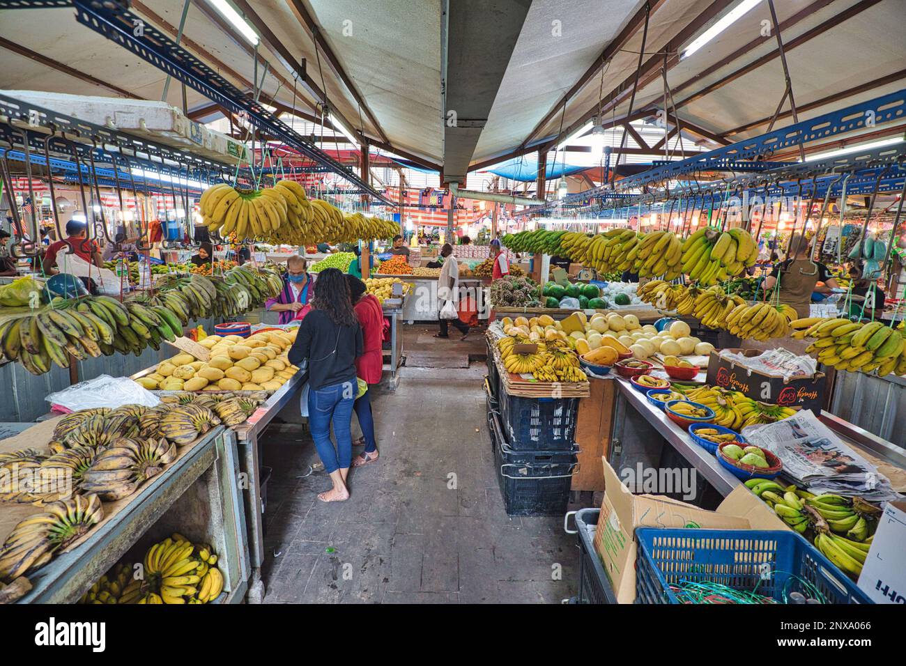 Kuala Lumpur, Malaysia Jan 2023 Visitors to Chow Kit Road Market can