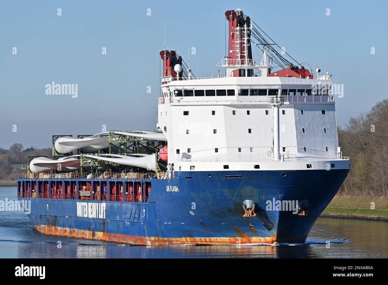 Heavy Lift Vessel UHL FLASH Stock Photo