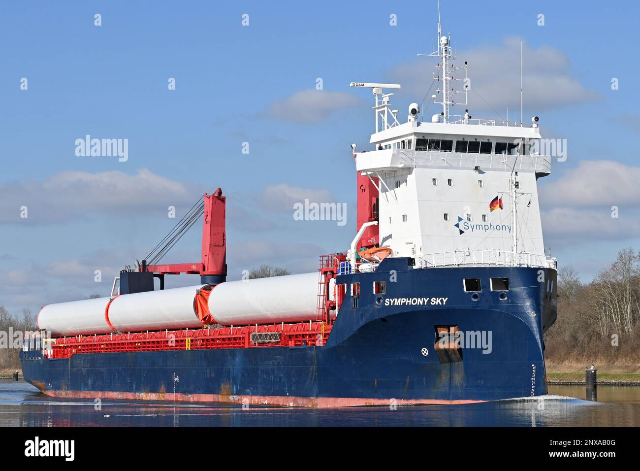 General Cargo Ship SYMPHONY SKY Stock Photo