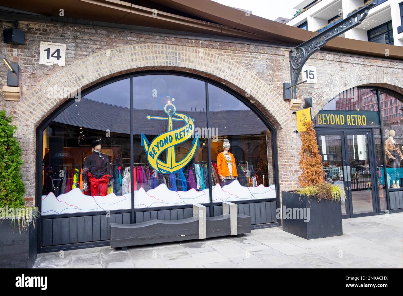 Beyond Retro vintage clothing store shop exterior front view at Coal