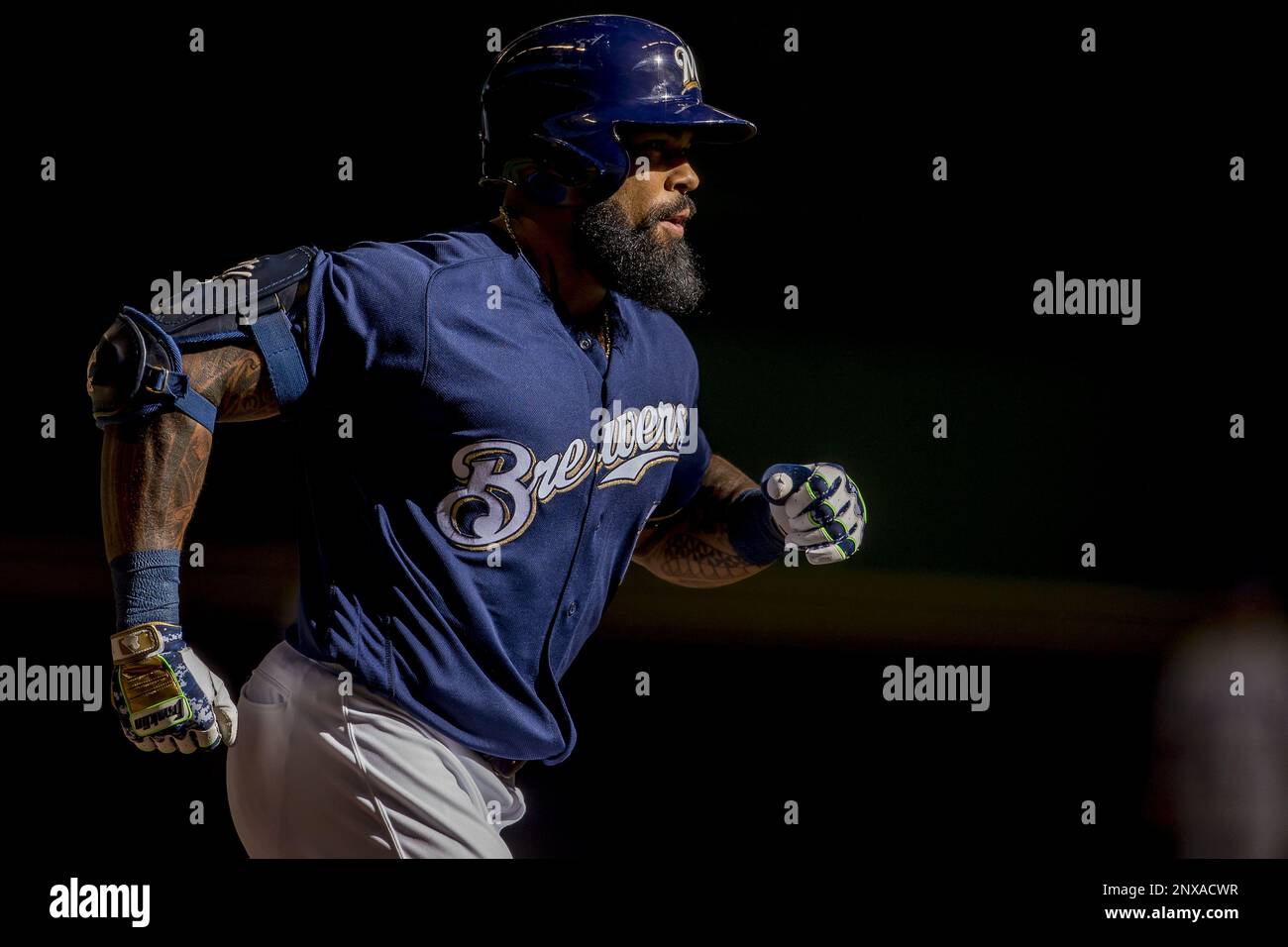 MILWAUKEE, WI - APRIL 07: Home Plate umpire Adam Hamari (78) calls a pitch  clock violation during a game between the Milwaukee Brewers and the St.  Louis Cardinals at American Family Field