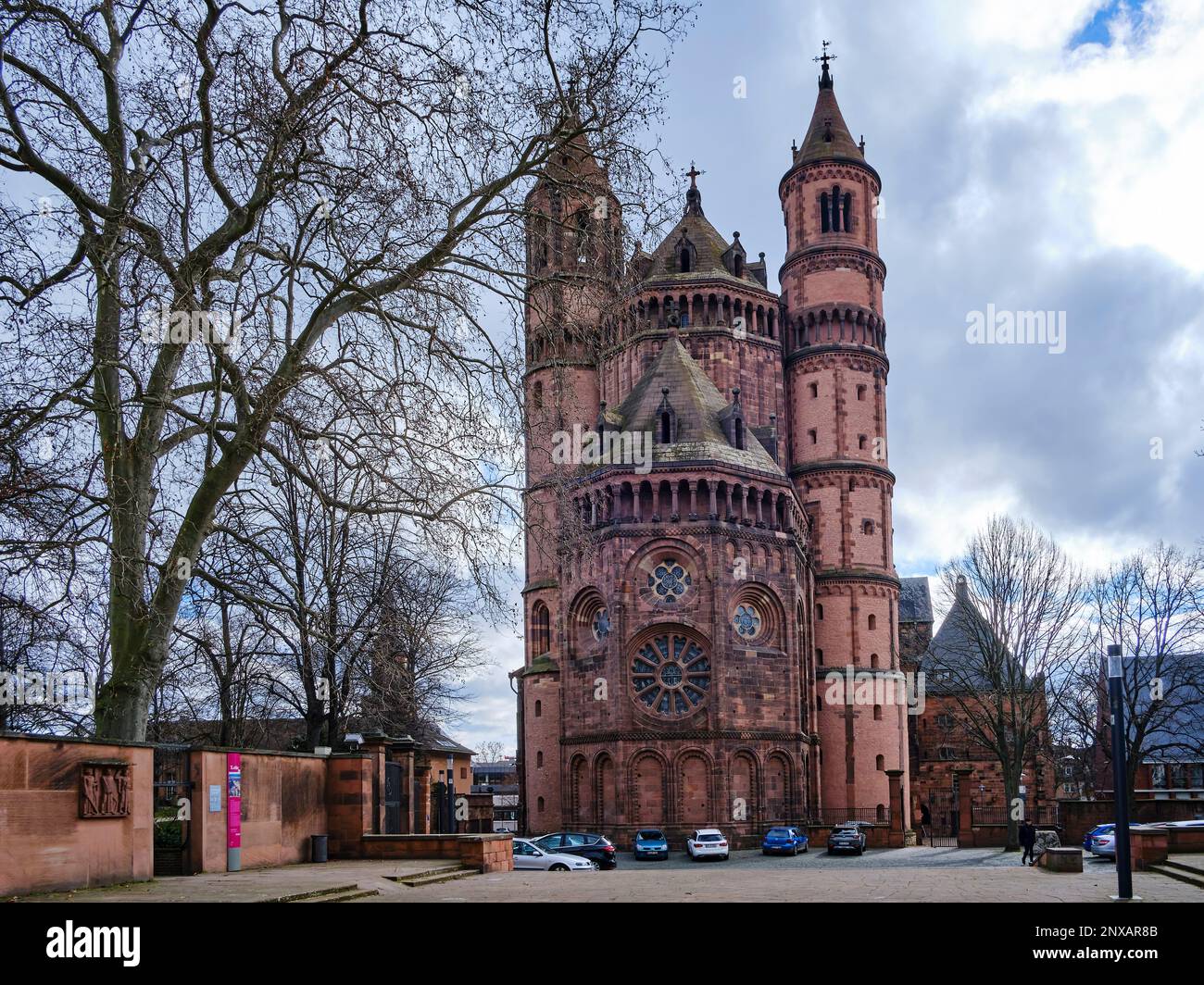 The Imperial Cathedral of St. Peter in the city of Worms, Rhineland-Palatinate, Germany, Europe. Stock Photo