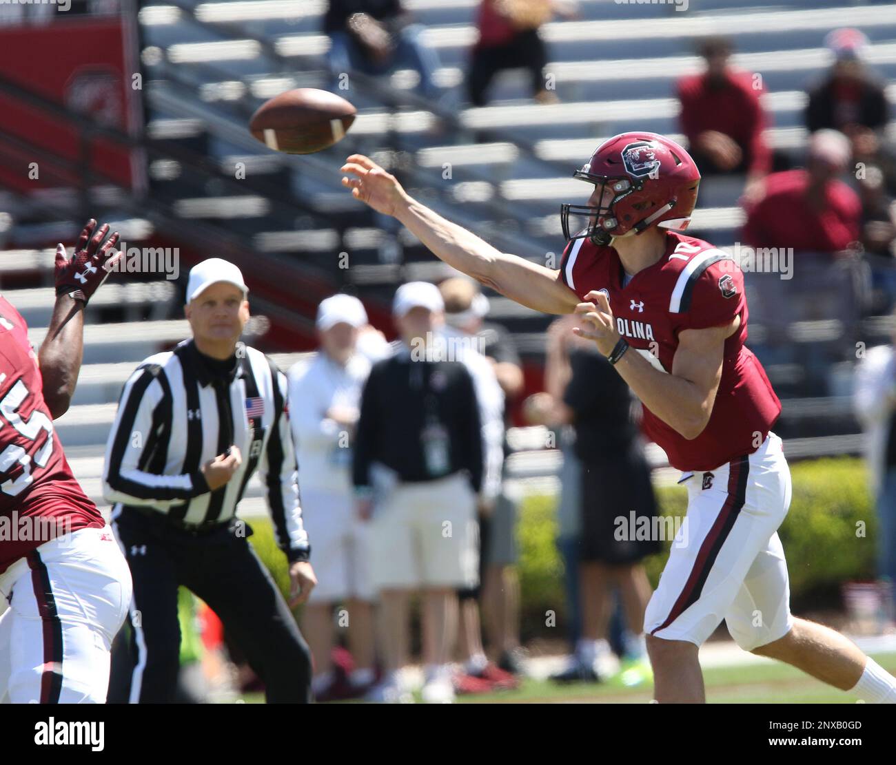 COLUMBIA, SC MARCH 31 Quarterback R.J. Roderick (10) during the