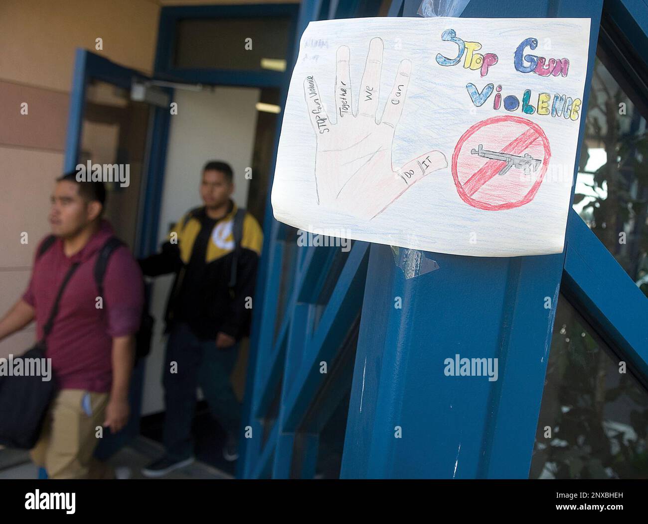 Students' thoughts are displayed all around the campus at Granite Hills
