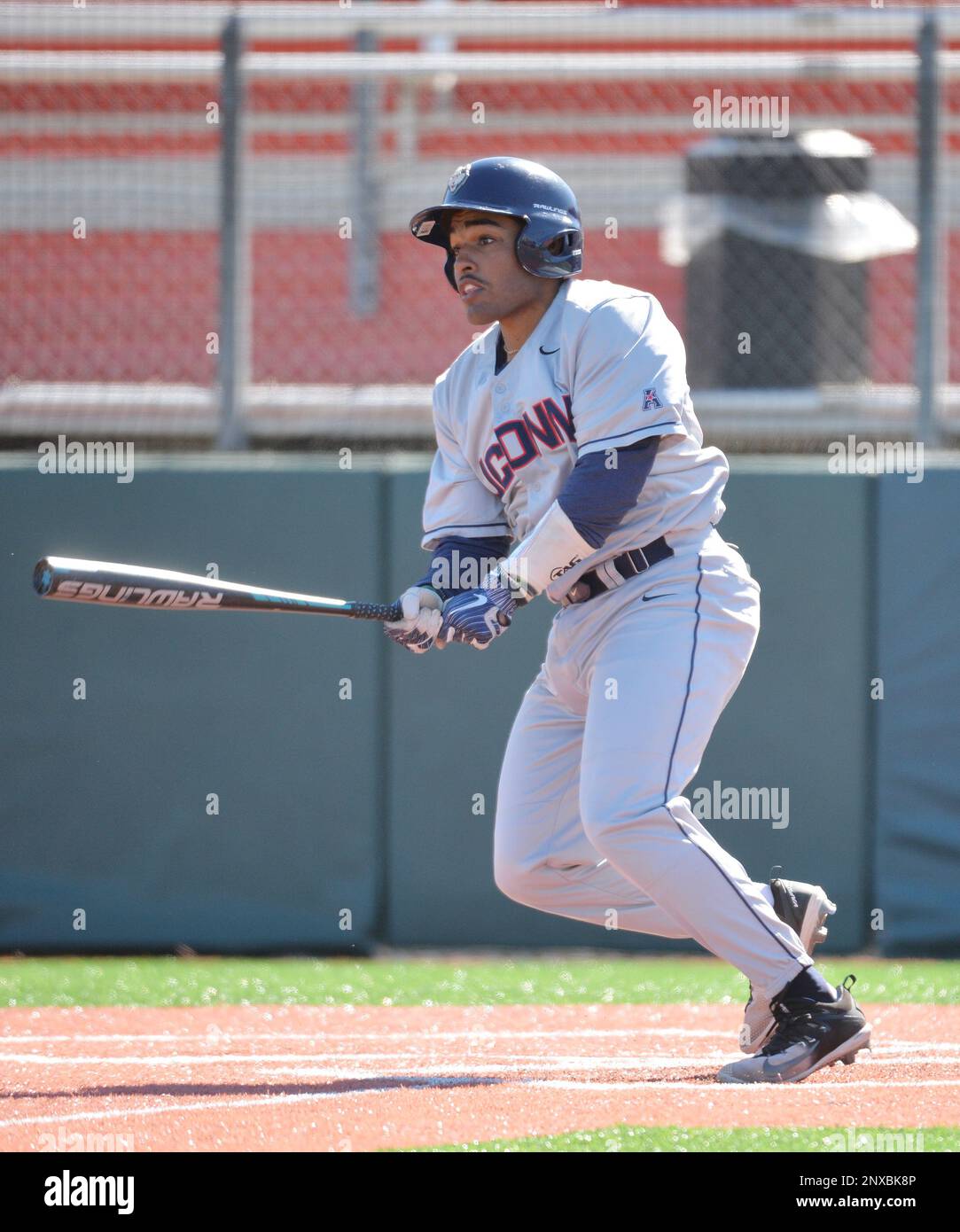 University of Connecticut Huskies catcher Thad Phillips (30) during ...