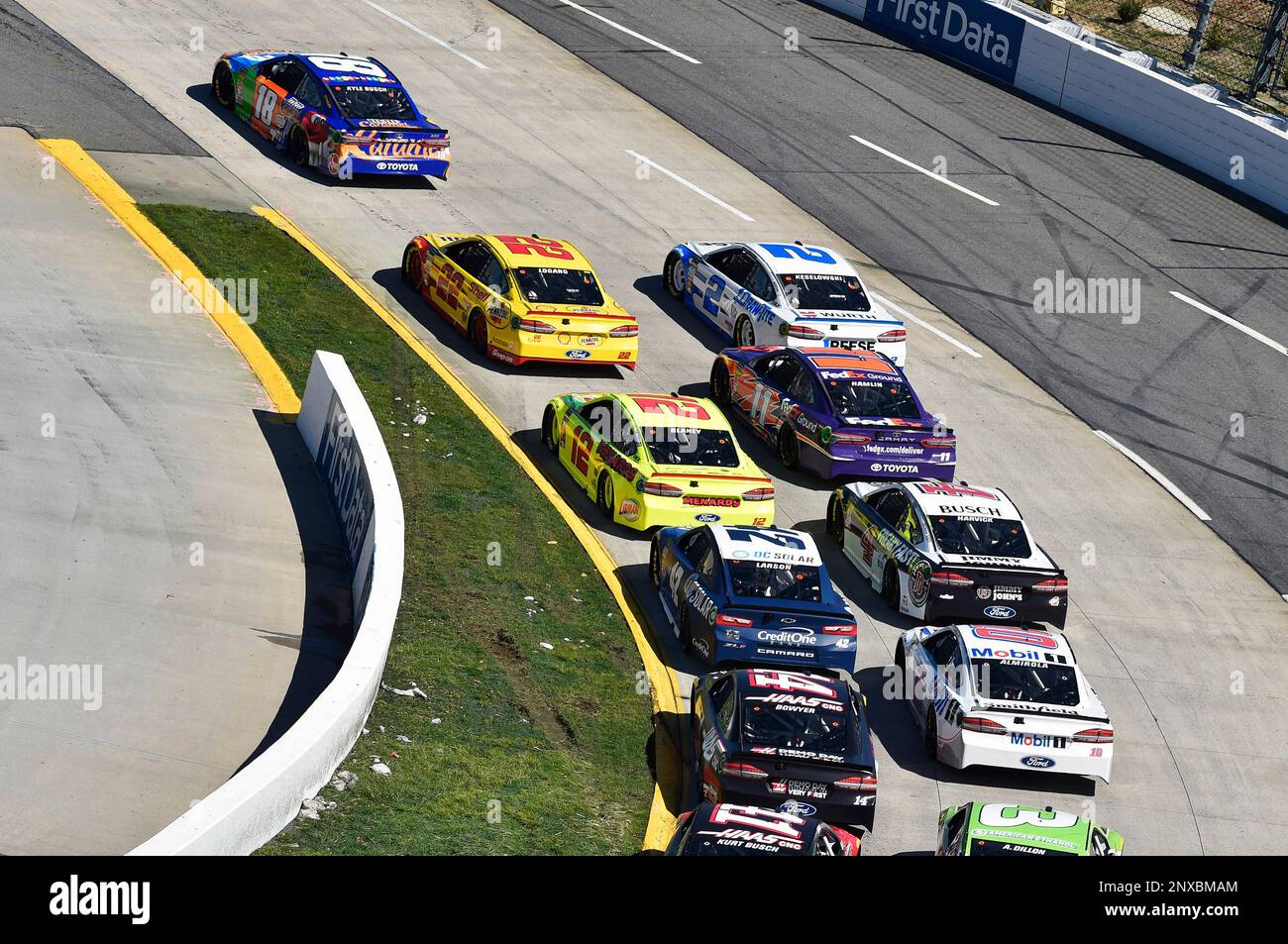 Kyle Busch (18) during the NASCAR Monster Energy Cup Series STP 500 ...