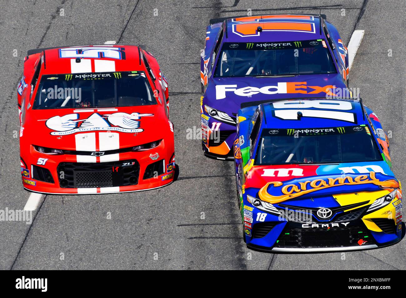 Kyle Busch (18) during the NASCAR Monster Energy Cup Series STP 500 ...