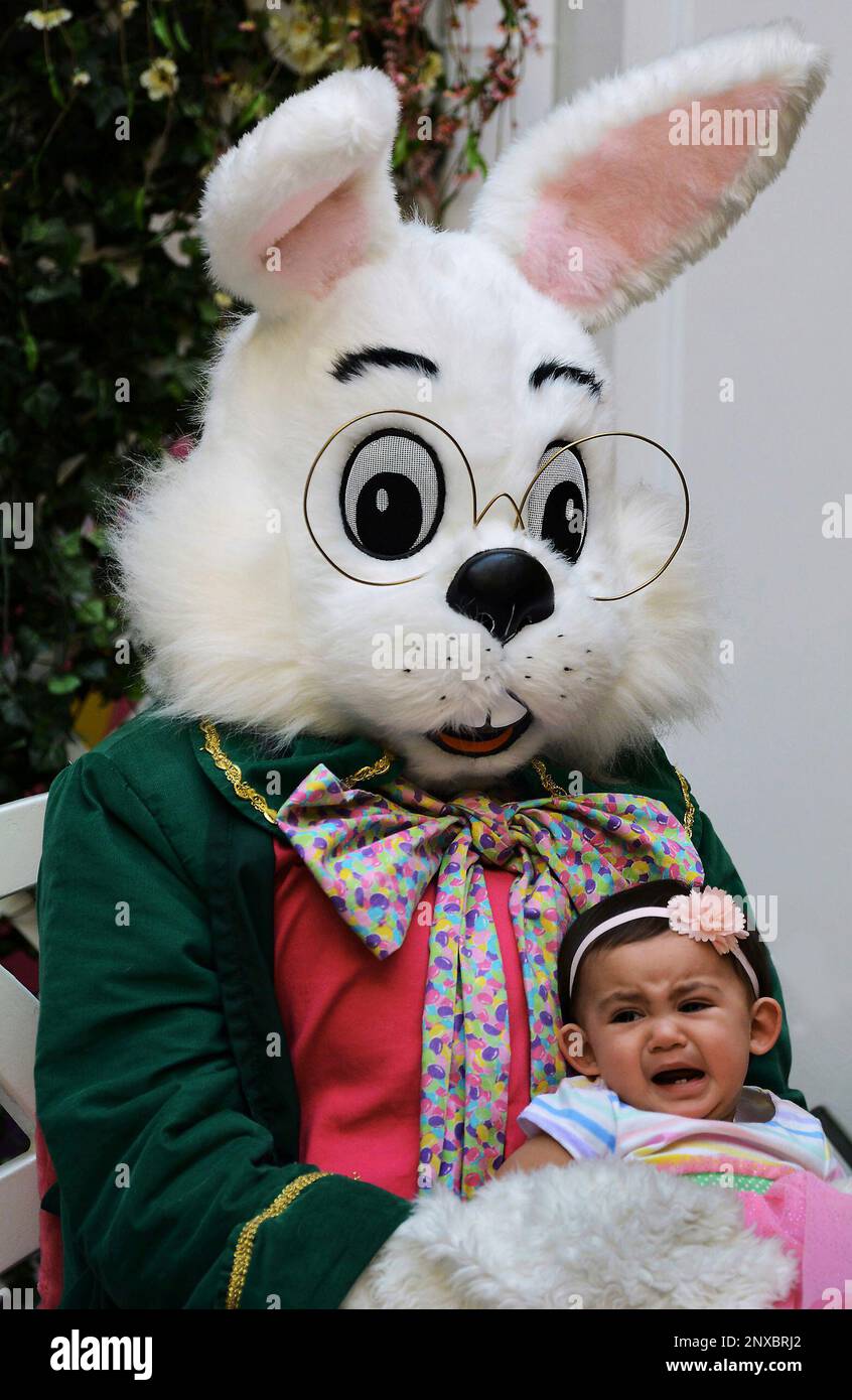 Elevenmonthold Olivia Kauffman of Scranton, Pa., unhappily poses for