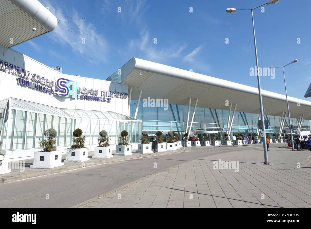 Sofia International Airport the main international airport in Bulgaria Stock Photo