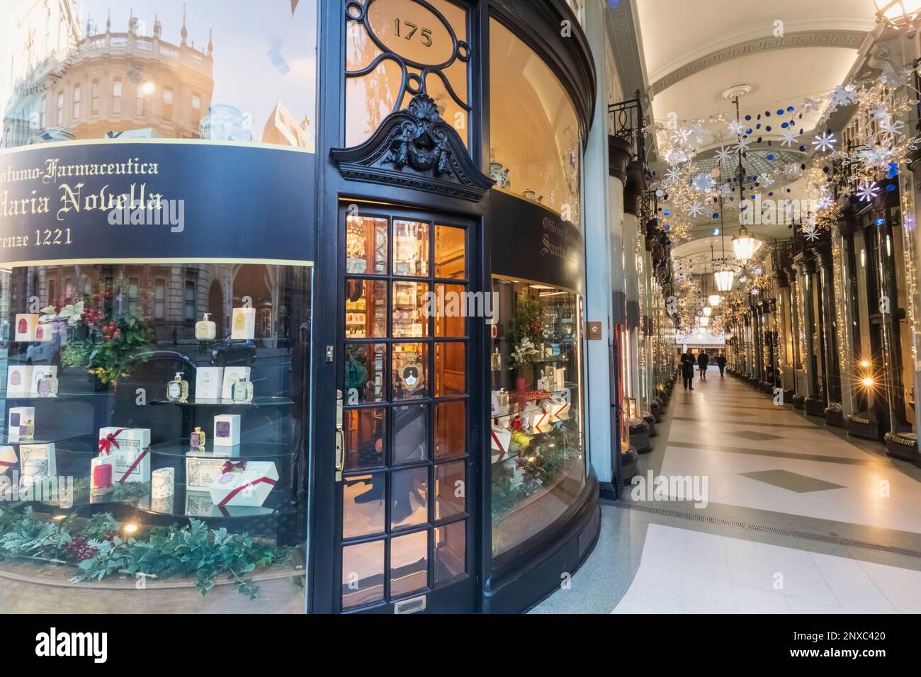 England, London, Piccadilly, Piccadilly Arcade, Shop Windows Stock Photo