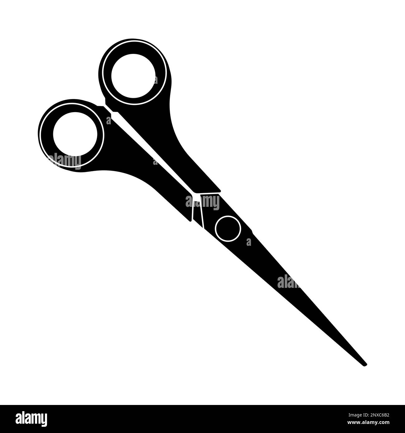 Scissors icon. Isolated cutting scissors. Pictogram of scissor. Symbol