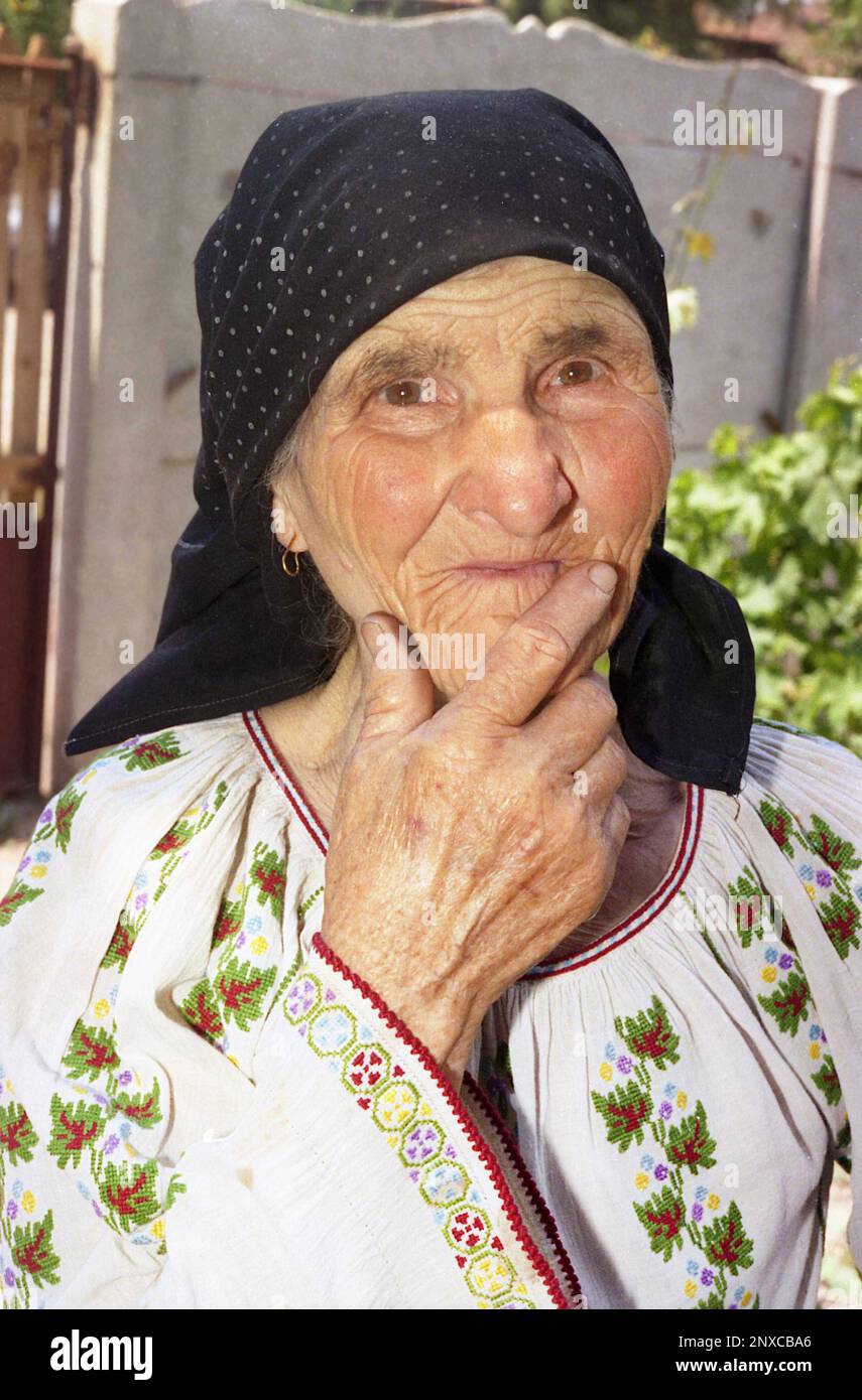 Silistea Gumesti, Teleorman County, Romania, 2000. Portrait of author ...