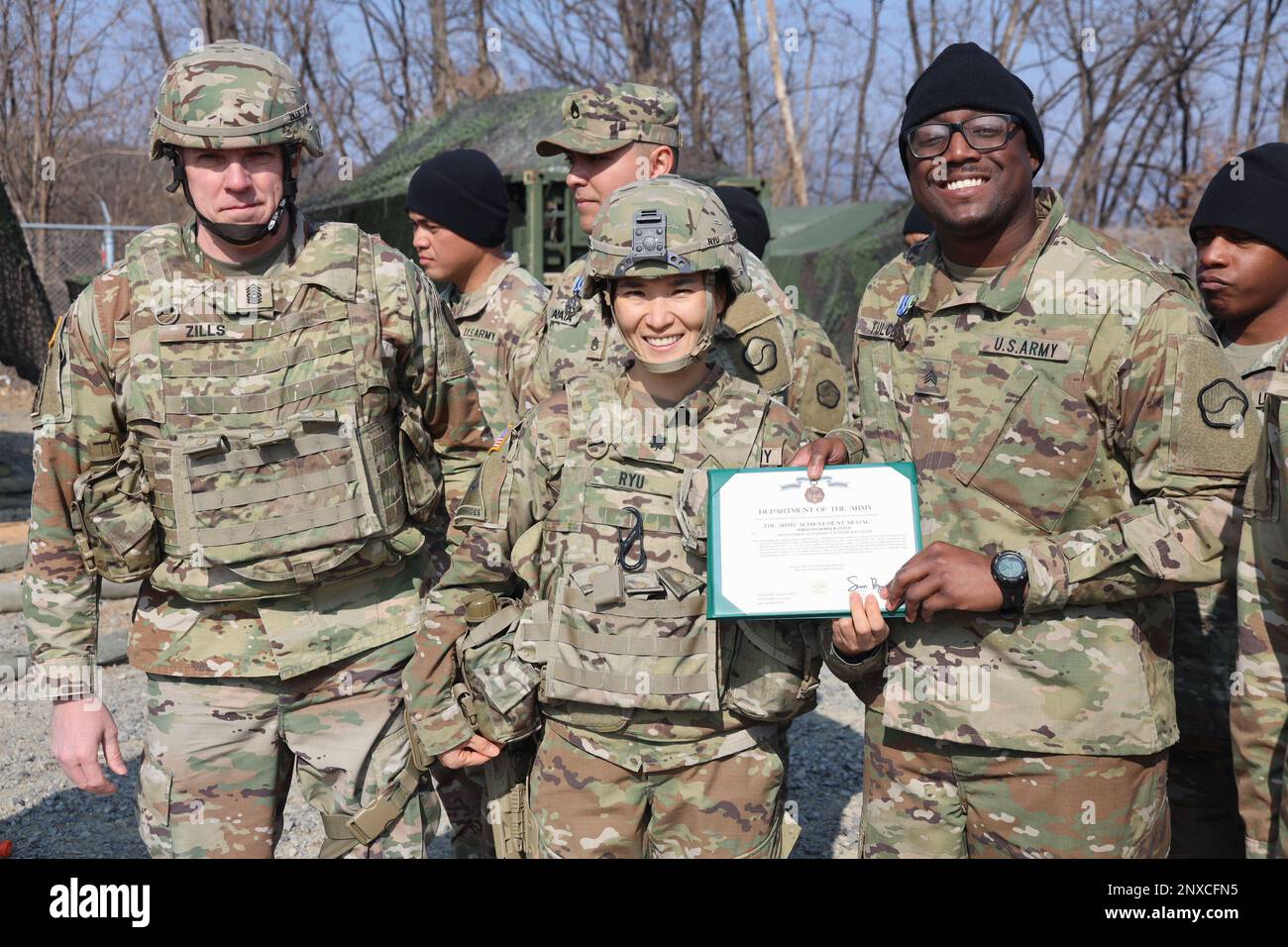 Soldiers assigned to 541st field feeding company 498th combat