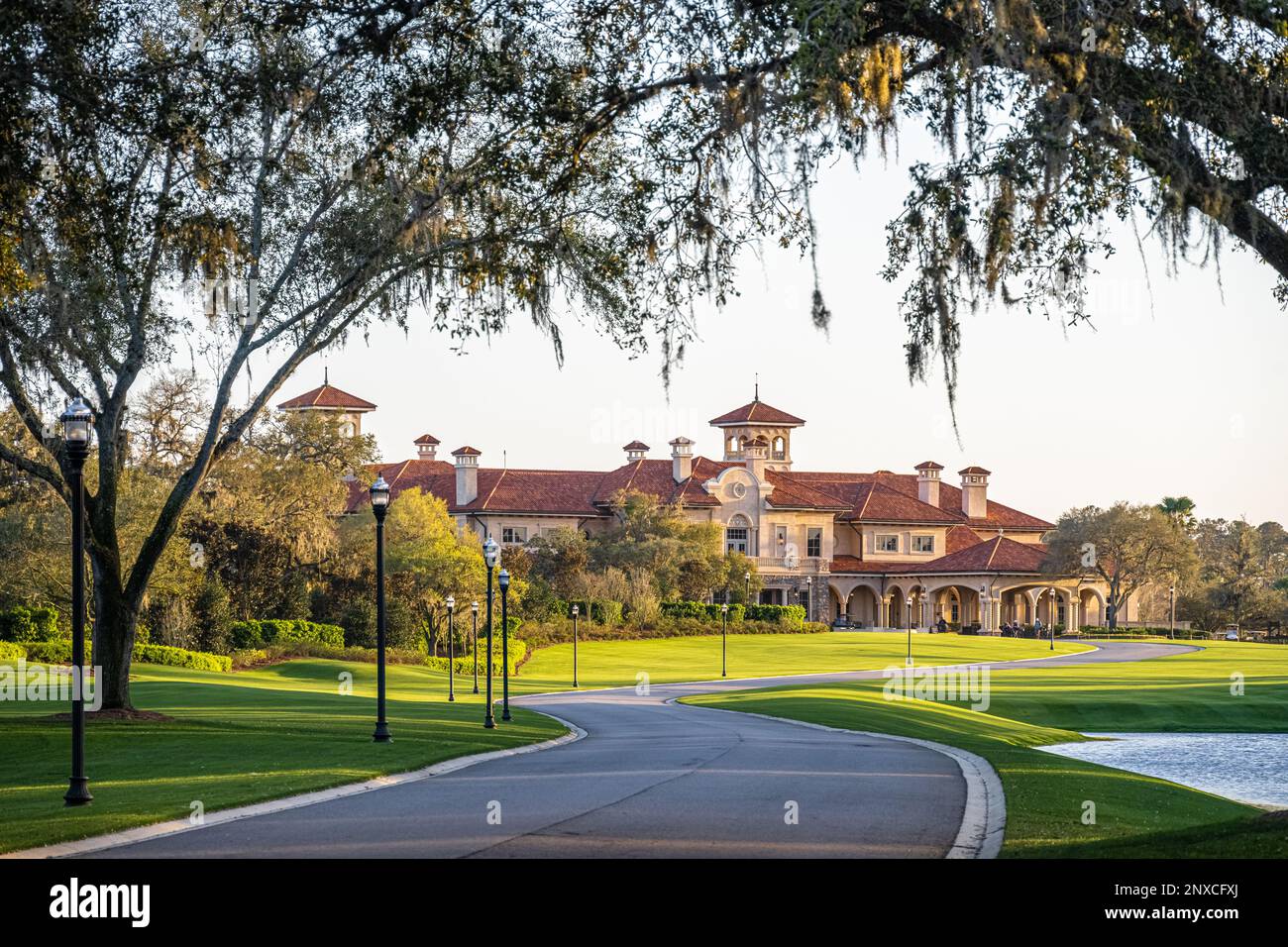 TPC Sawgrass Clubhouse at THE PLAYERS Stadium Course, home of THE PLAYERS Championship golf tournament in Ponte Vedra Beach, Florida. (USA) Stock Photo