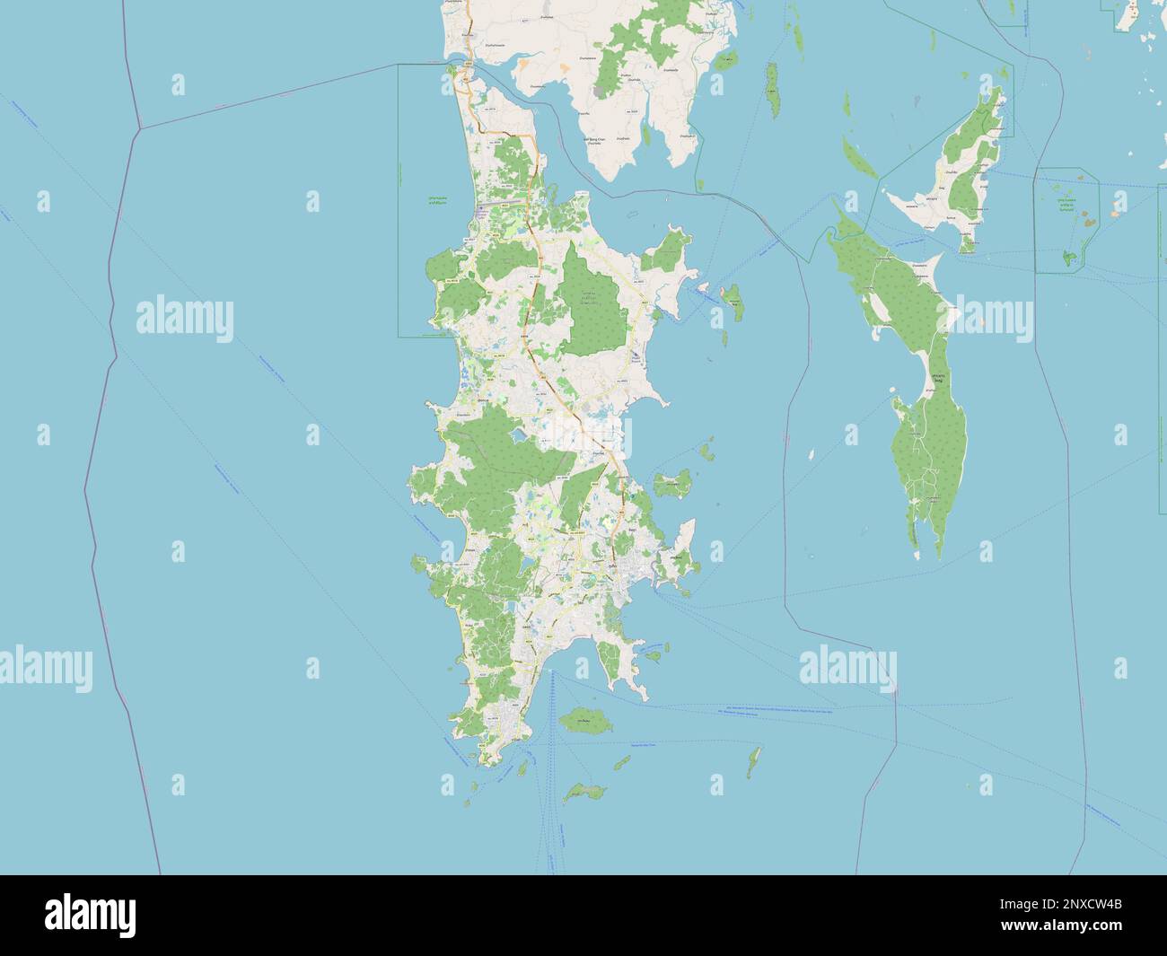 Phuket province of thailand open street map stock photo alamy