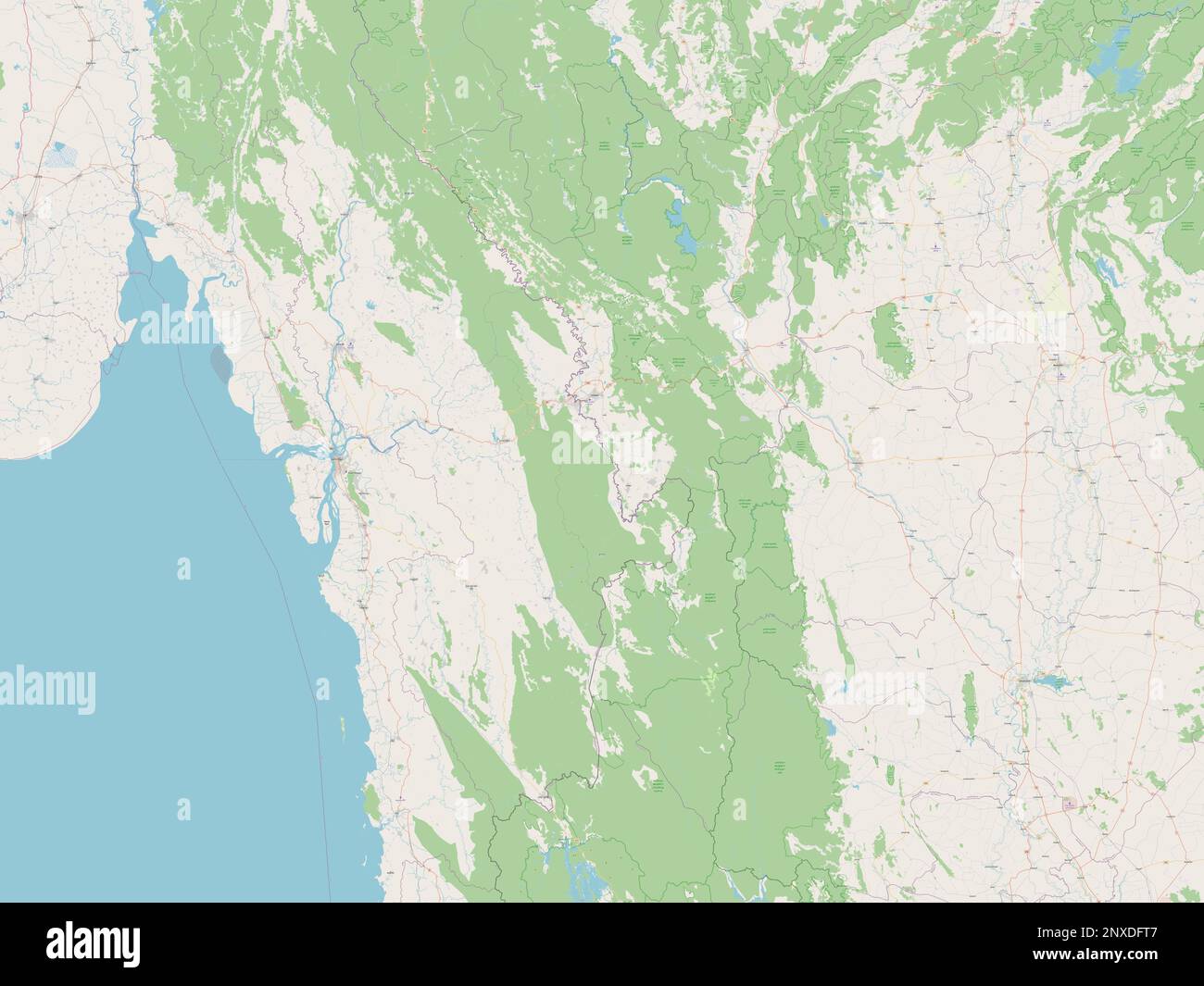 Tak, province of Thailand. Open Street Map Stock Photo - Alamy