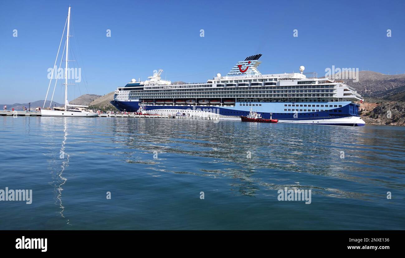 The cruise ship Marella Explorer operated by TUI, in port Stock Photo