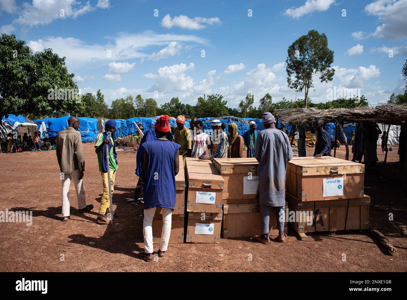 Nicolas Remene / Le Pictorium -  Displacement in Mali: Internally displaced persons -  23/7/2020  -  Mali / Bamako District / Bamako  -  Internally di Stock Photo