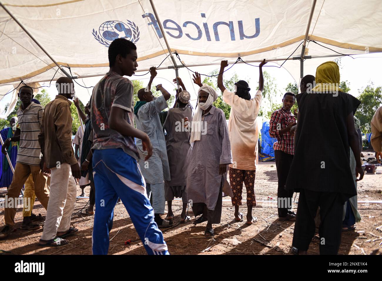 Nicolas Remene / Le Pictorium -  Displacement in Mali: Internally displaced persons -  23/7/2020  -  Mali / Bamako District / Bamako  -  Internally di Stock Photo