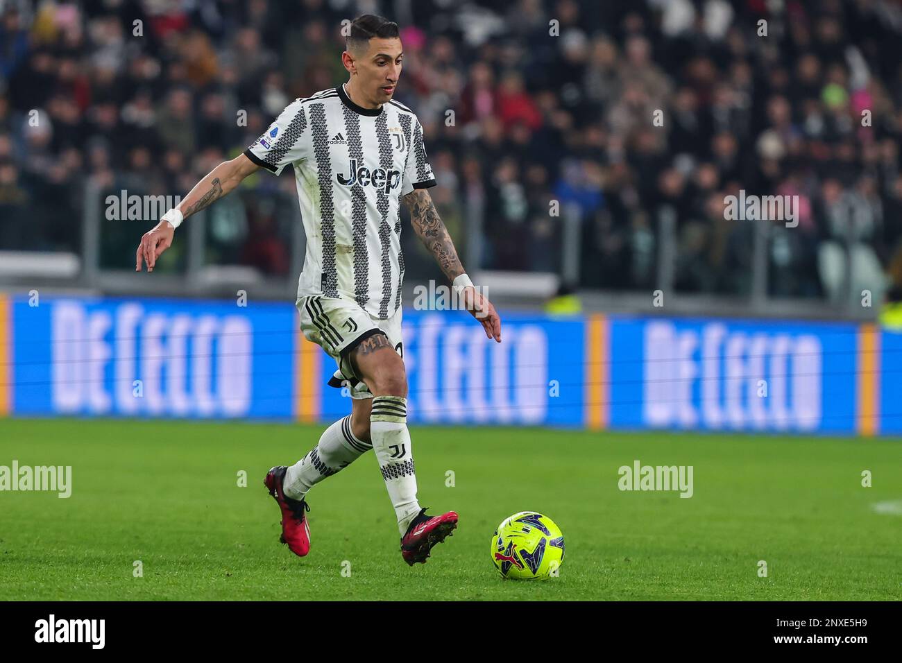 Angel Di Maria Juventus Fc Controls Editorial Stock Photo - Stock Image