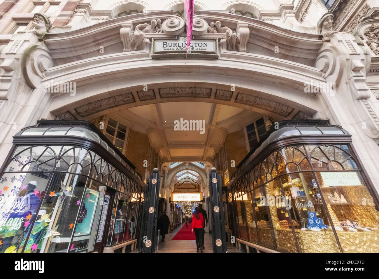 England, London, Piccadilly, Entrance to the Burlington Arcade Stock Photo
