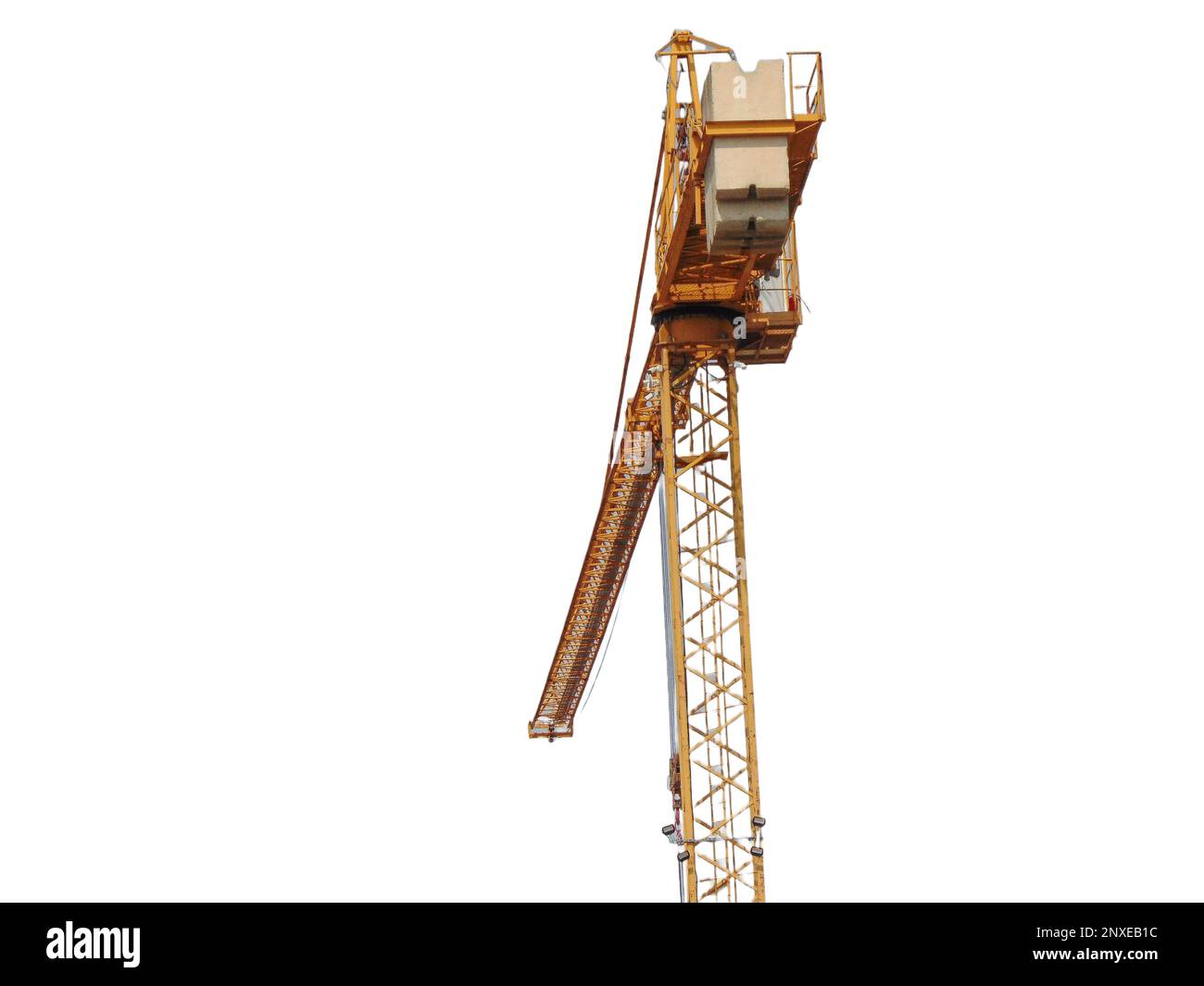 Crane isolated on white background Stock Photo - Alamy