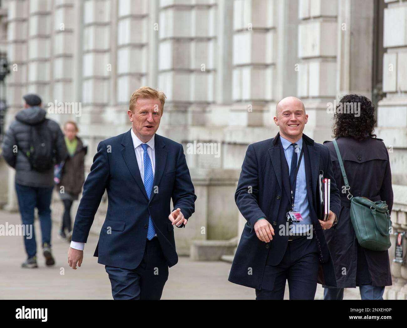 London,UK,1st Mar,2023.Oliver Dowden Chancellor of Duchy of Lancaster seen in whitehall credit Richard Lincoln/Alamy Live News Stock Photo