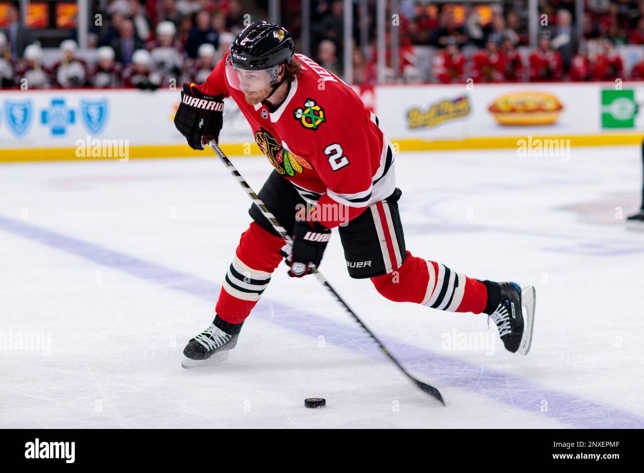 March 11, 2019: Blackhawk #88 Patrick Kane in action during the National  Hockey League game between the Chicago Blackhawks and the Arizona Coyotes  at the United Center in Chicago, IL. Mike Wulf/CSM(Credit