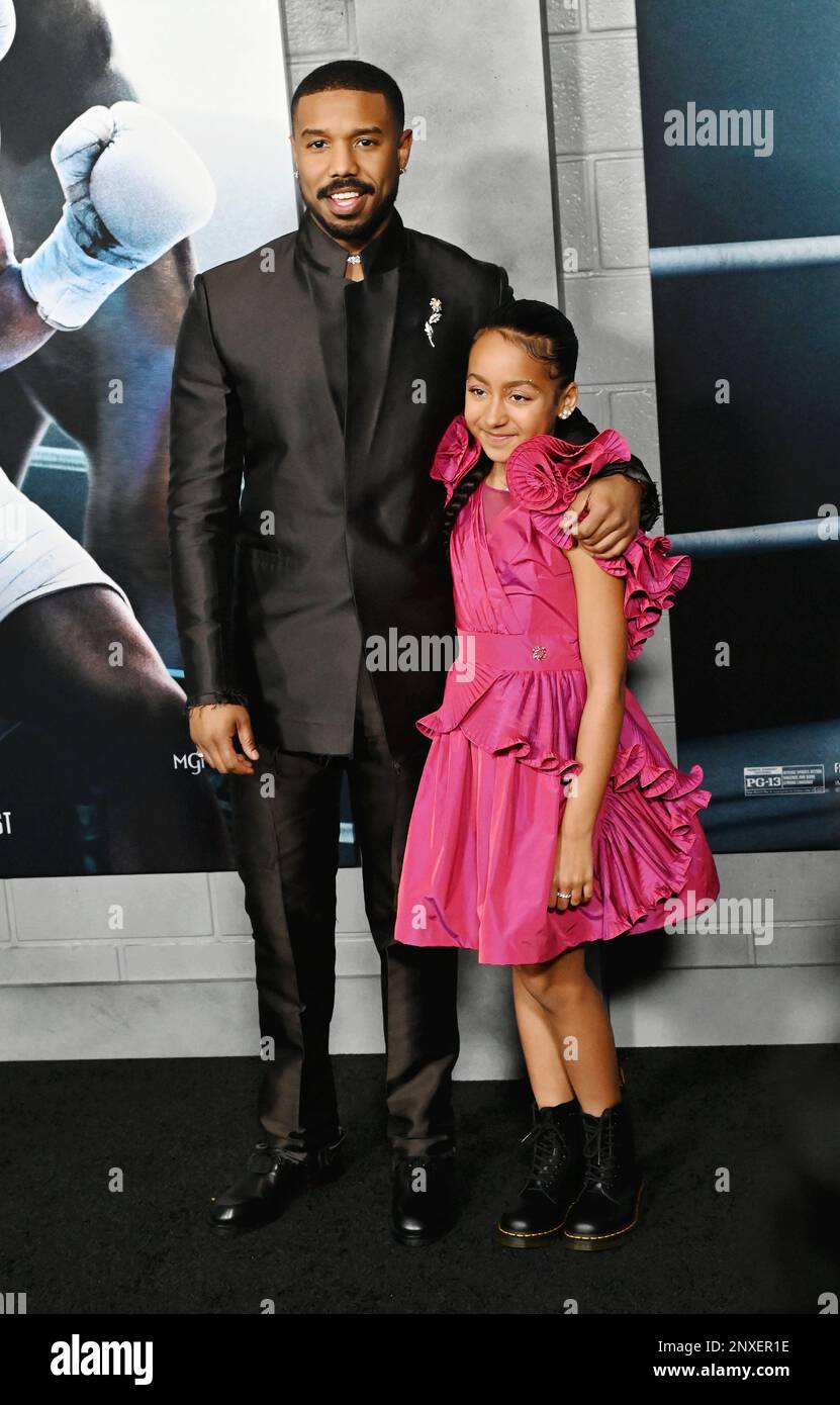 HOLLYWOOD, CALIFORNIA - FEBRUARY 27: (L-R) Michael B. Jordan and Mila