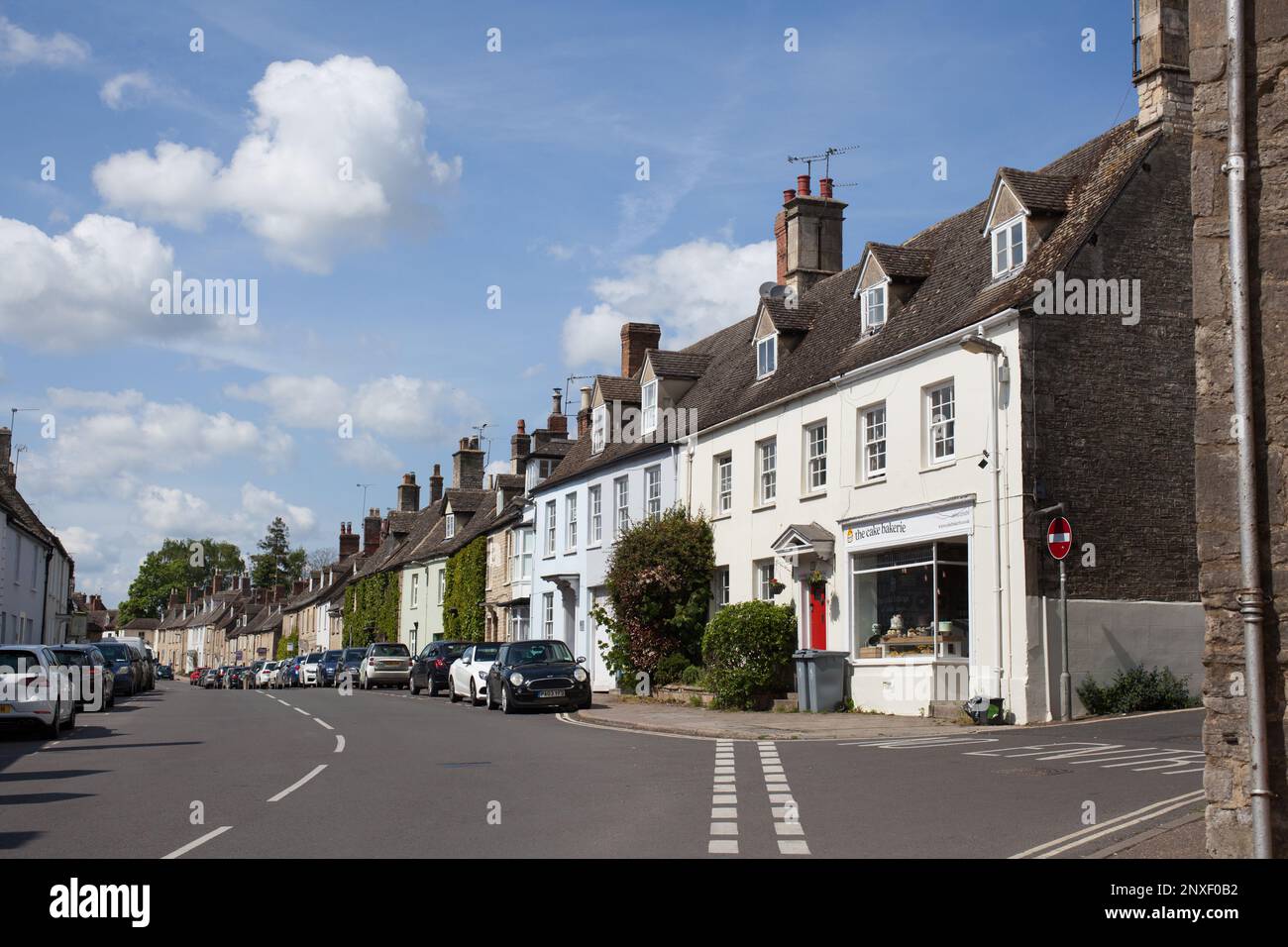 Houses on West End in Witney, Oxfordshire in the UK Stock Photo Alamy