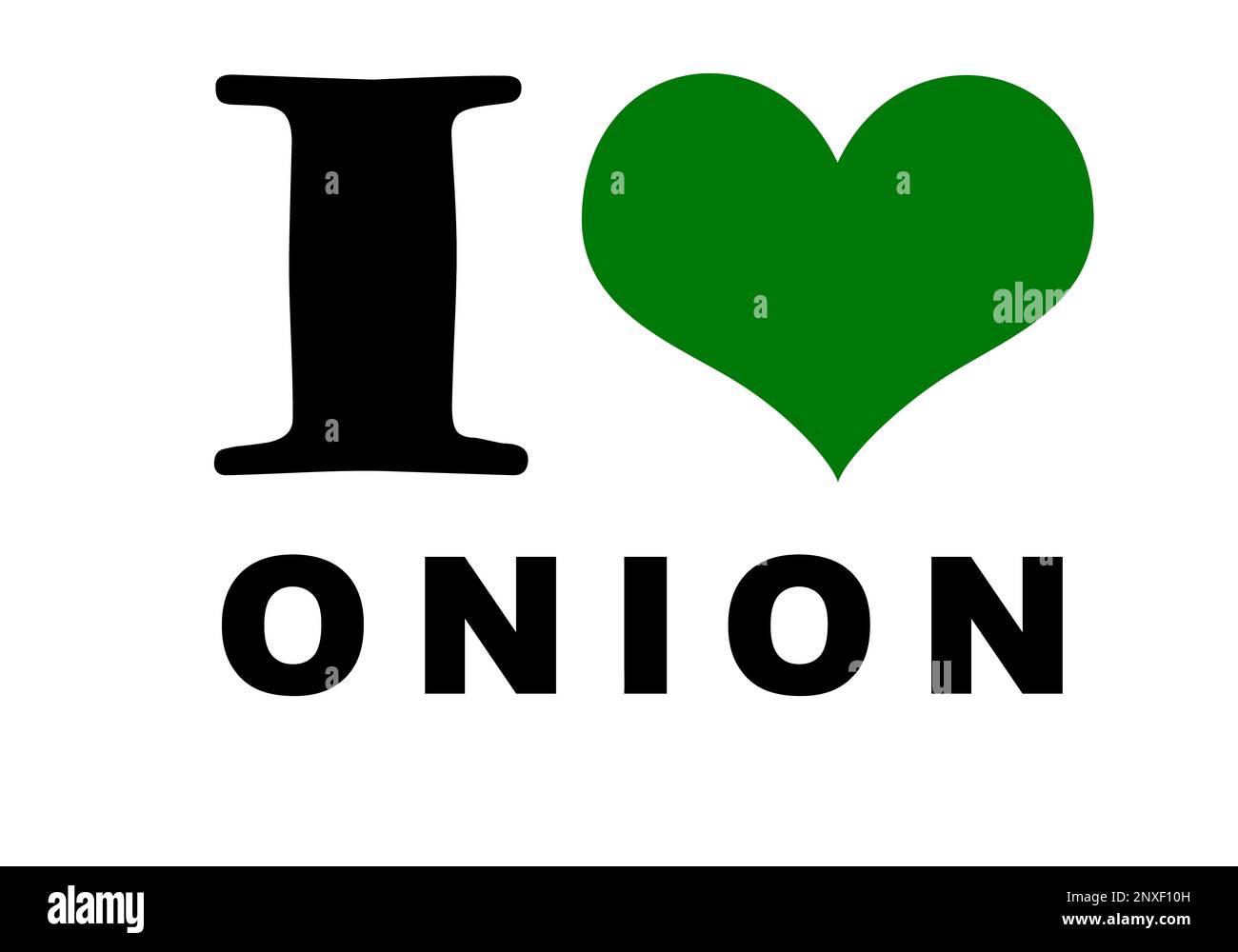 I love onion text on the white Stock Photo Alamy