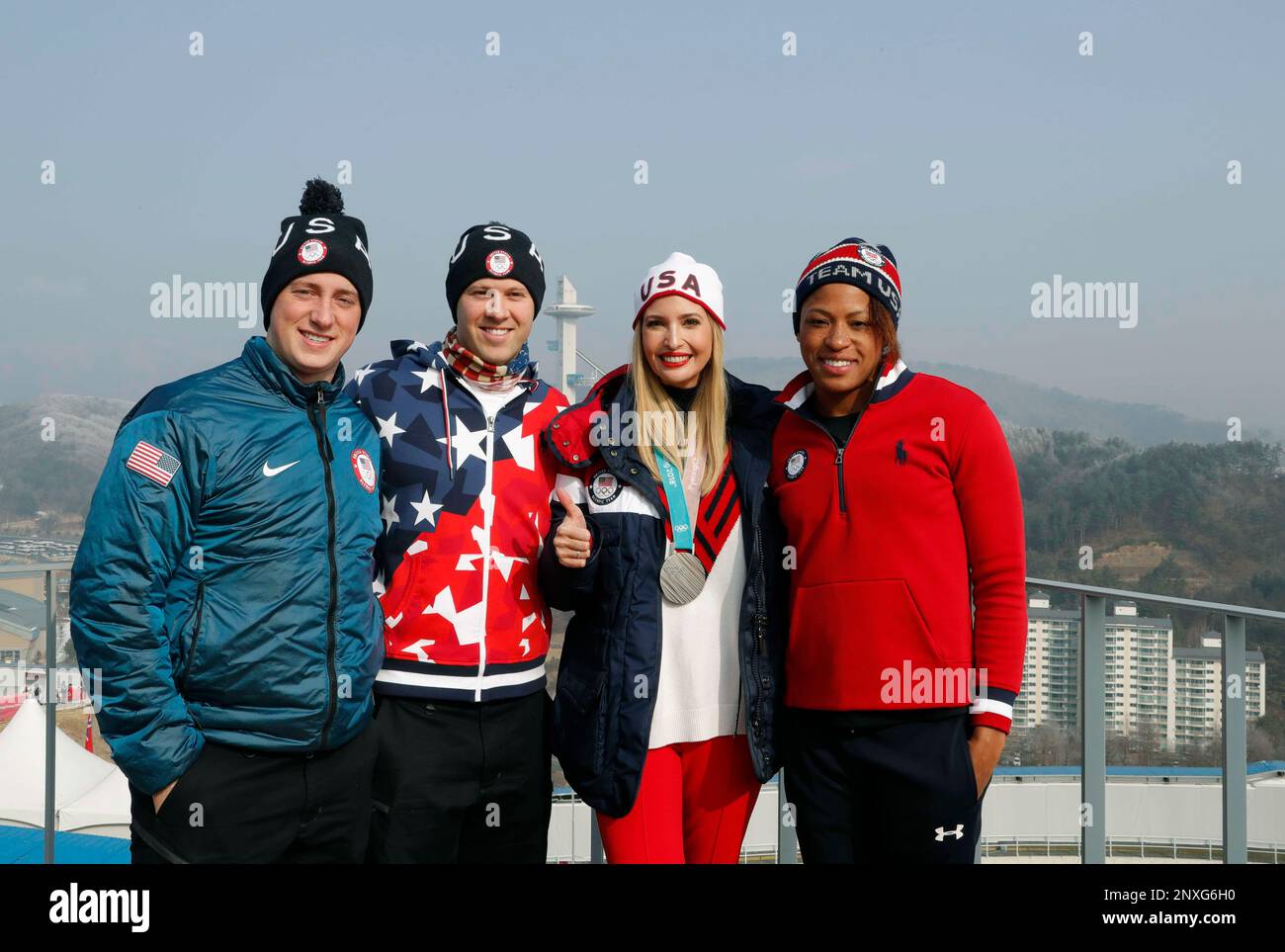 Ivanka Trump, daughter of U.S. President Donald Trump, second from