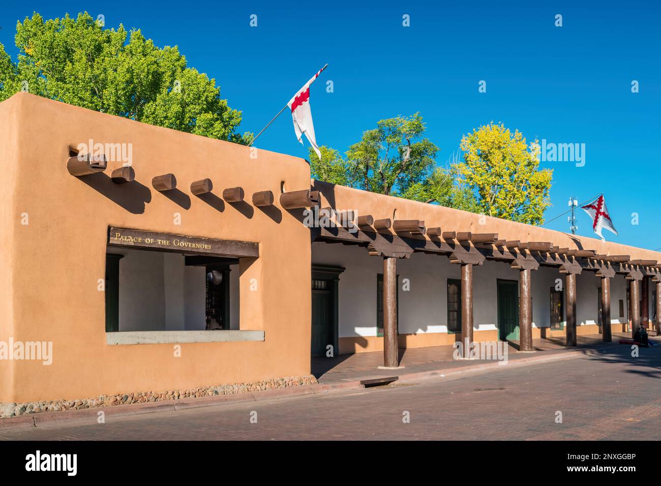 Palace of the Governors and New Mexico History Museum in downtown Santa