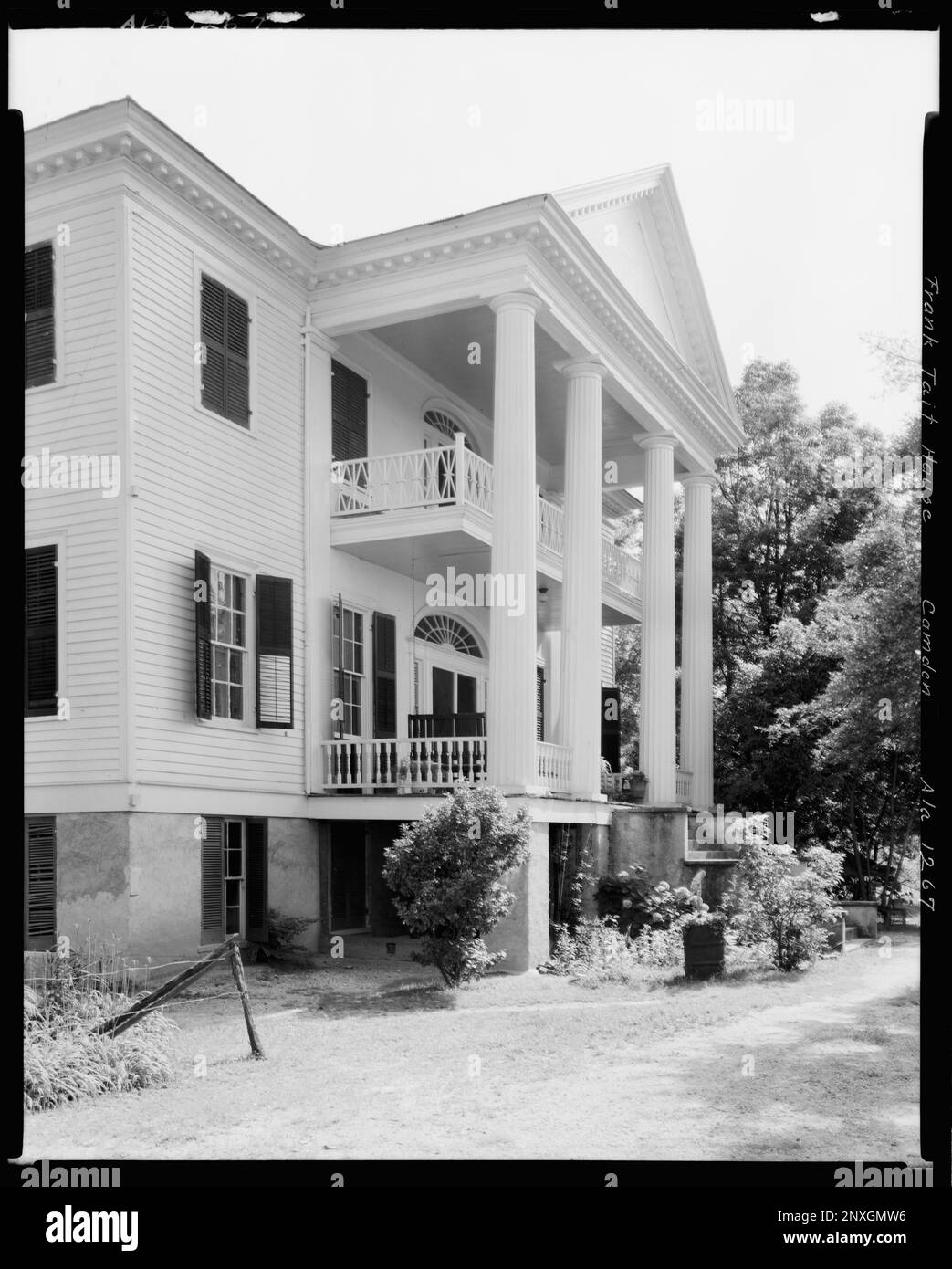 Frank Tait House, Camden, Wilcox County, Alabama. Carnegie Survey of