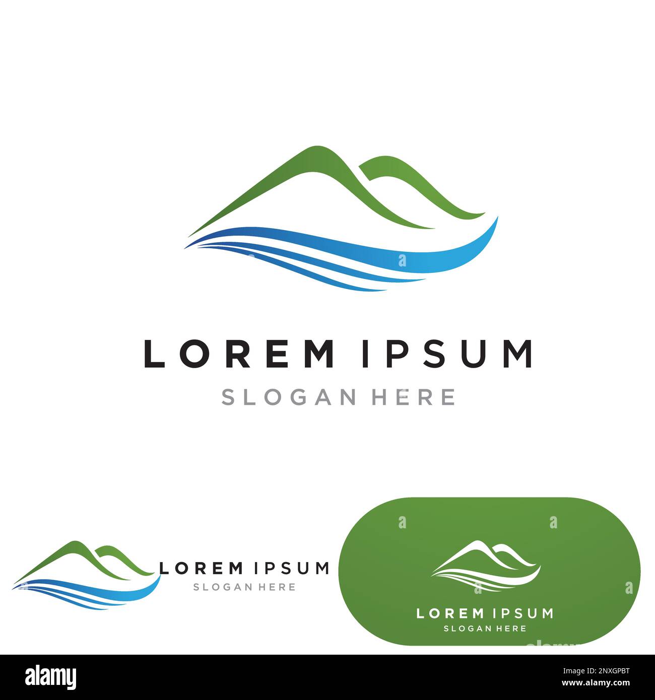mountain Logo Icon Design – stock illustration Stock Vector Image & Art ...