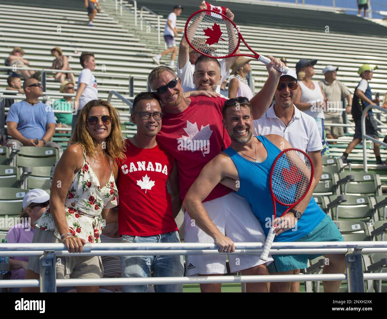 February 20, 2018 - Delray Beach, FL, United States - Delray Beach, FL -  February 20: Canadian fans came out for Canada Day at the 2018 Delray Beach  Open held at the