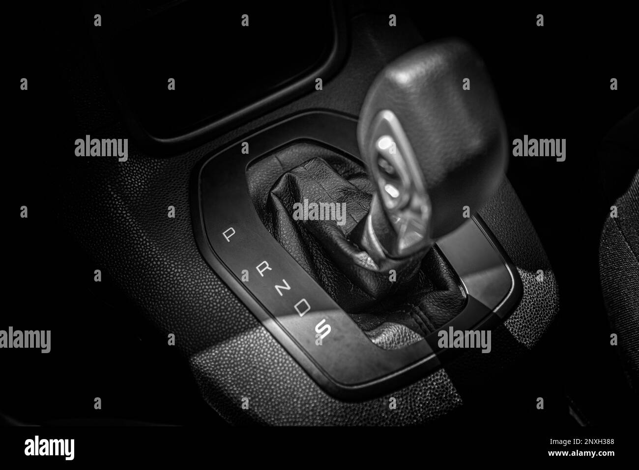 Automatic transmission. Interior details Stock Photo Alamy