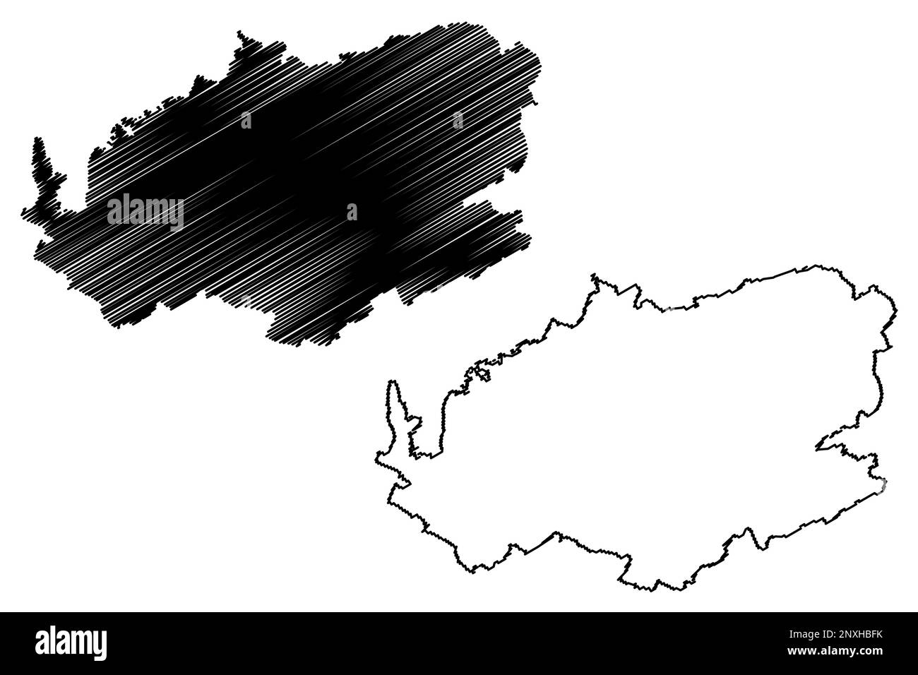 Bath and North East Somerset Non-metropolitan district (United Kingdom of Great Britain and Northern Ireland, ceremonial county Somerset or Somersetsh Stock Vector