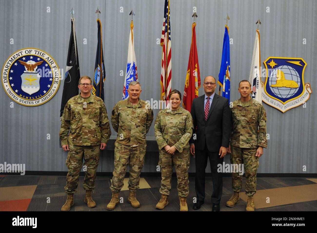 Gen. Glen VanHerck (middle-left), Commander, North American Aerospace ...