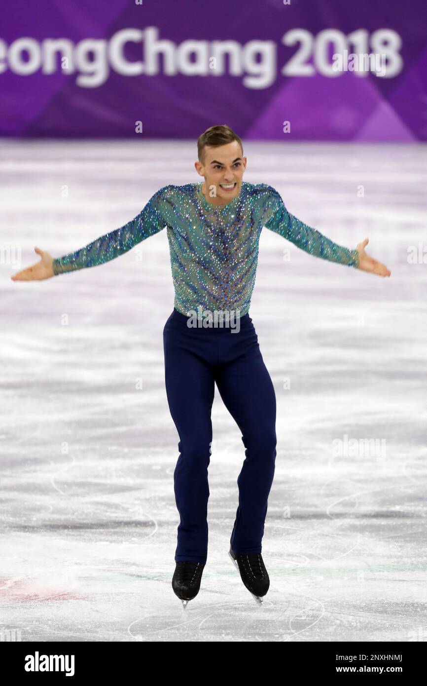 February 17, 2018 Gangneung, South Korea ADAM RIPPON of USA during(02)