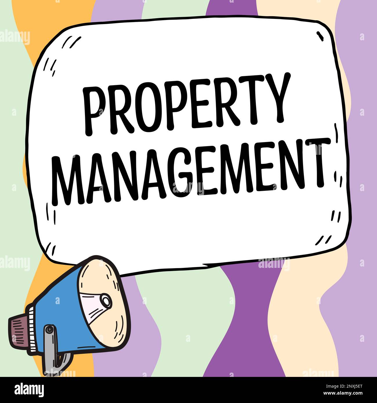 Conceptual caption Property Management. Business showcase Overseeing of