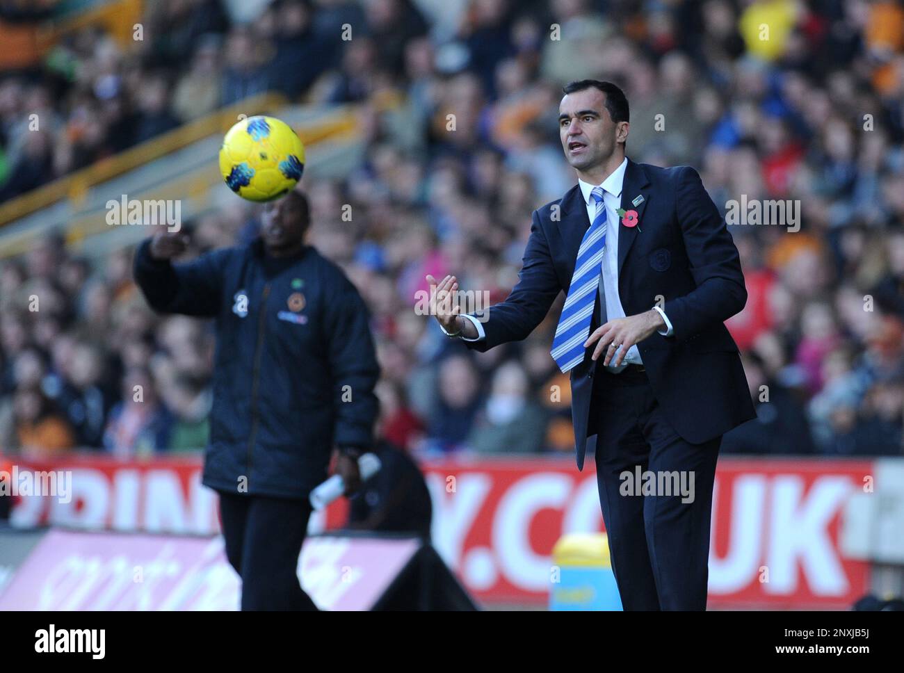 Roberto Martinez manager of Wigan. Wolverhampton Wanderers v Wigan Athletic 06/11/2011 Stock Photo