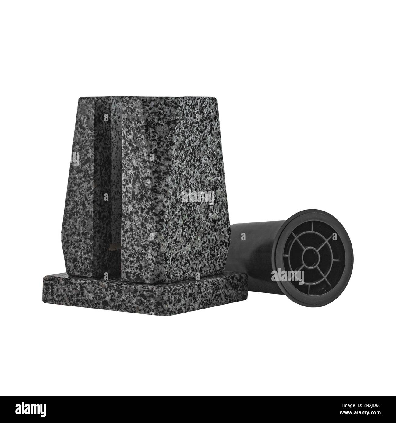 memorial vases made of granite Stock Photo Alamy