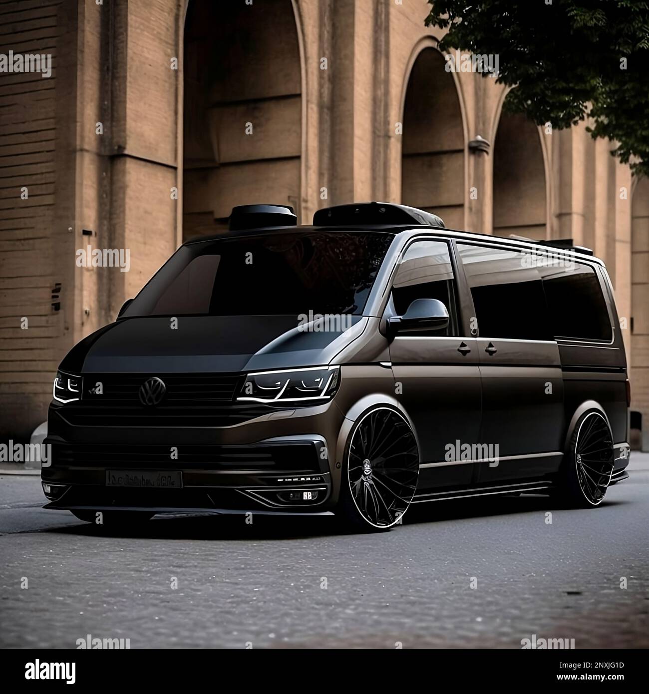 Here is a beautiful VW T6 photographed. With a lower chassis, as well
