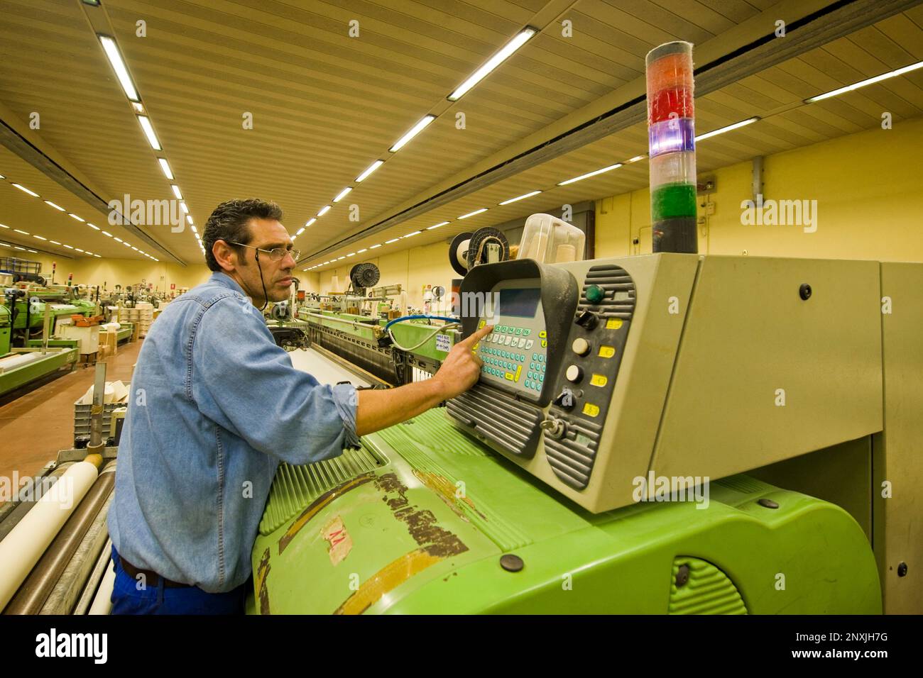 Italy, textile industry Stock Photo Alamy