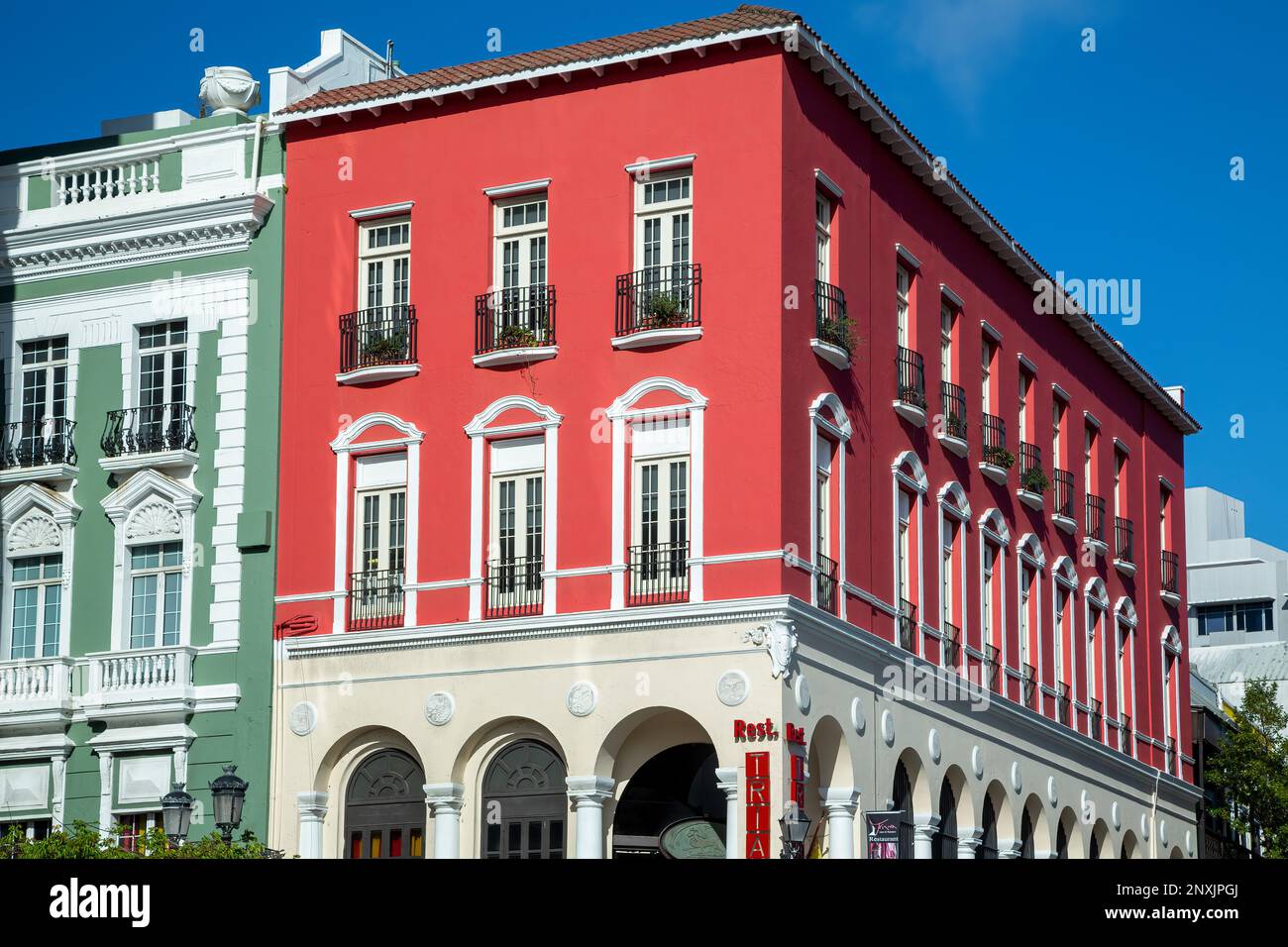Red Building, Old San Juan, Puerto Rico Stock Photo Alamy