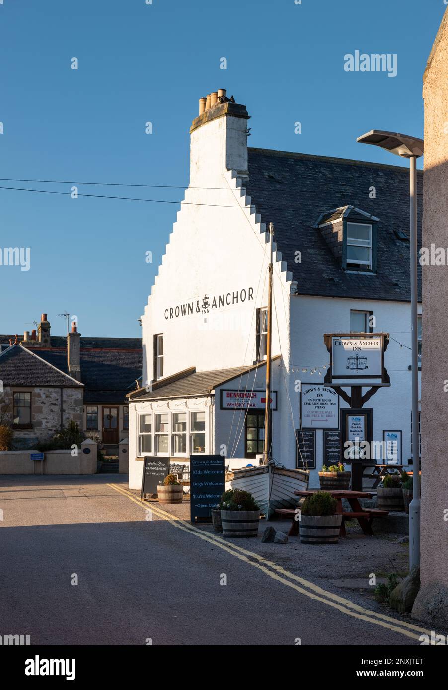 26 February 2023. Findhorn,Moray,Scotland. This is the lane with the