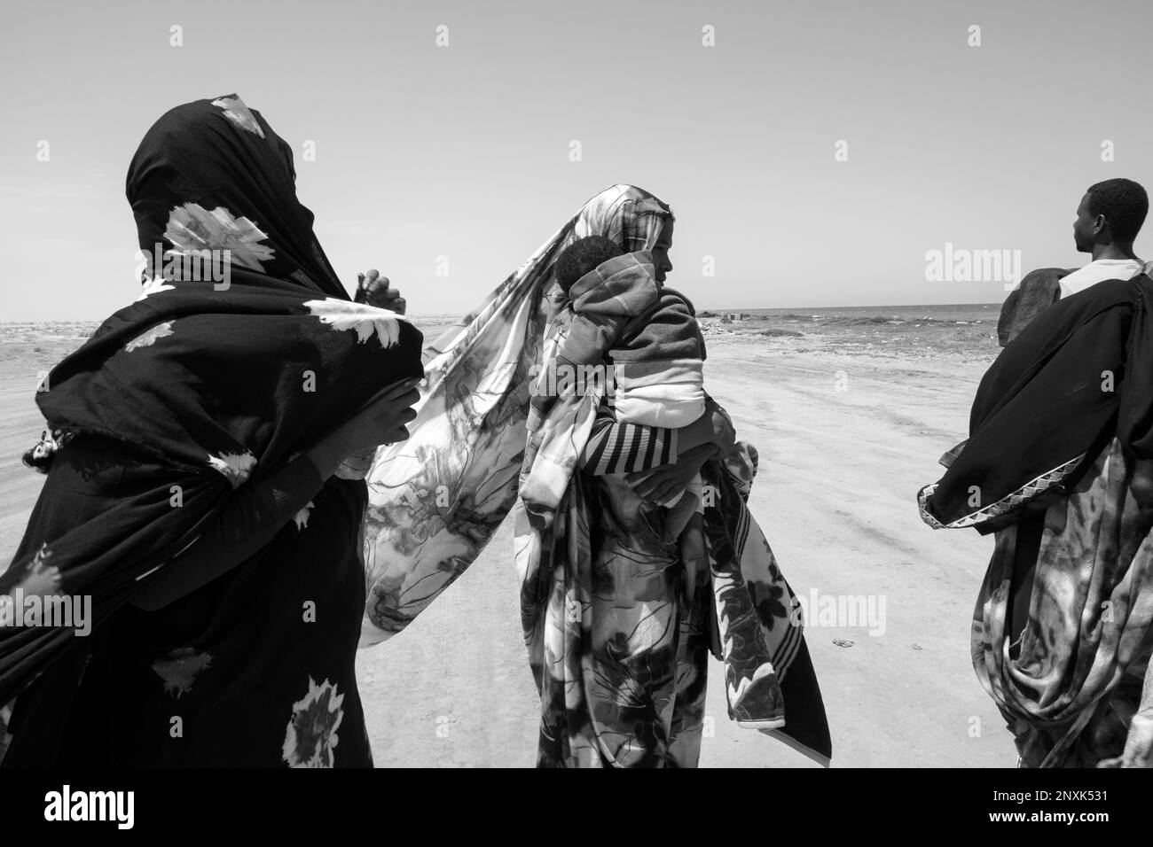 Mauritania, Nouamghar, Banc d'Arguin National Wildlife Park, daily life Stock Photo